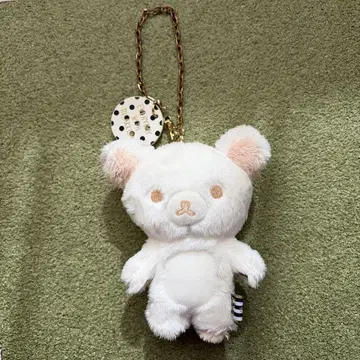 레어 흑백 리락쿠마 봉제 인형 키링