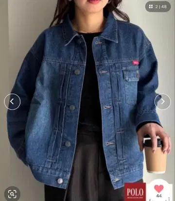 POLO BCS 폴로비씨에스 데님 자켓 라이트 블루 M 사이즈