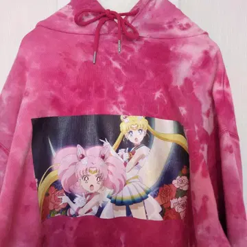 세일러문 후드티 핑크 타이다이 영화 애니메이션