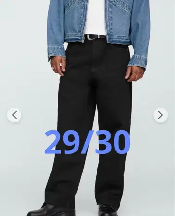 GAP 블랙 슈퍼 배기 데님 팬츠 29/30