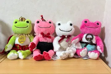 개구리 피클스 비즈 인형 4개 봉제 인형