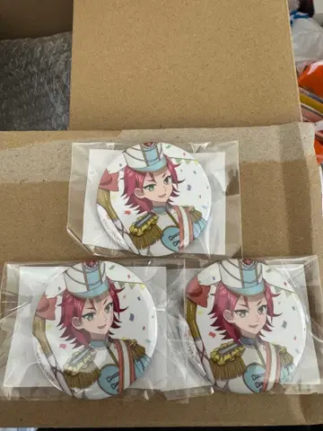 프리파라 아사히 캔뱃지 마루쿠지 2개