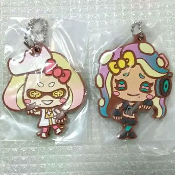 스플래툰 2 산리오 캐릭터즈 히메 이이다 고무 마스코트 2개 세트 3