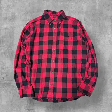 Y2K 버팔로 체크 플란넬 셔츠 STJOHN'SBAY 좋은 배색 그런지