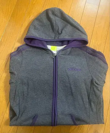 adidas 그레이 풀 집업 후드티 M