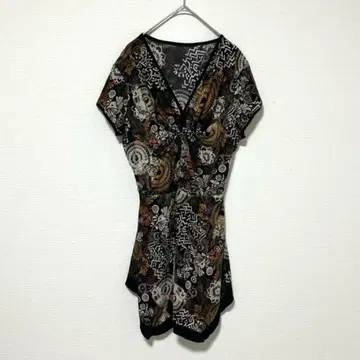 M241 한정판 올 패턴 튜닉 허리 마크 V넥 변형 아지메