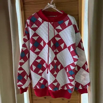 used 패치워크 퀼트 맨투맨