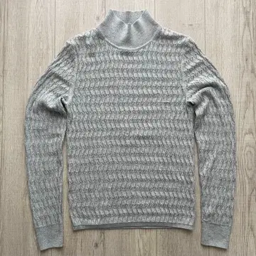 [ 새상품급 ] GAP 실버 그레이 편직 패턴 스웨터 S 사이즈