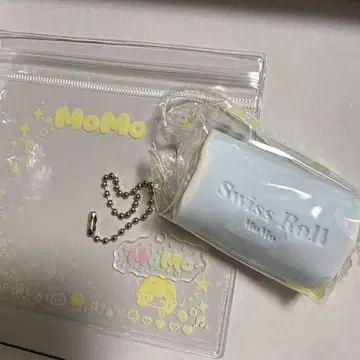 MOMO 모모 미니 롤케이크 스카이블루 스퀴즈 롤케이크