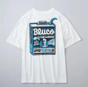 BLUCO 드라이 코튼 T셔츠 ART WORKS-(WHT)L