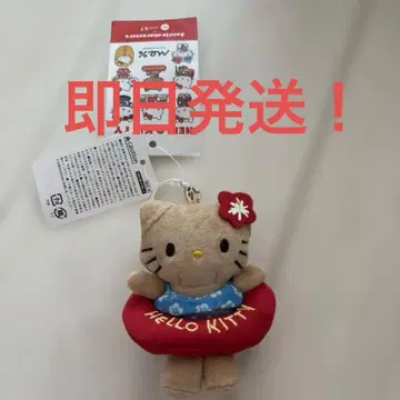 헬로키티 봉제 인형 키링 로리즈팜 튜브 일광화상 키티