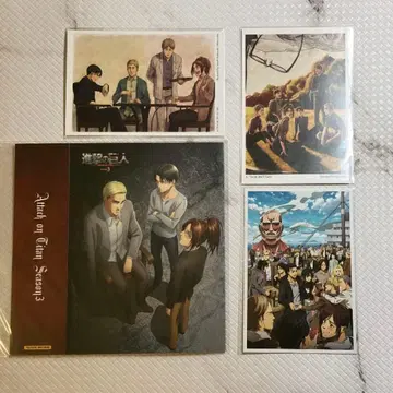 진격의 거인 WIT STUDIO 엽서 슬리브 케이스 4개 세트