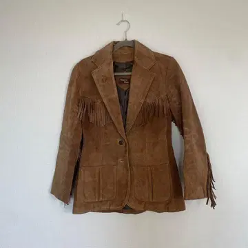 빈티지 프린지 스웨이드 자켓