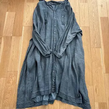 네스트로브 먹물 인디고 워크 원피스