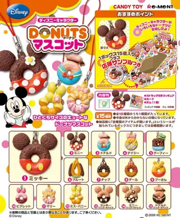 리멘트 디즈니 캐릭터 도넛 마스코트 BOX 미개봉 미사용품
