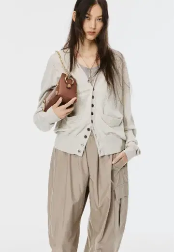 MASU MB 10 BUTTONS CARDIGAN 오트밀