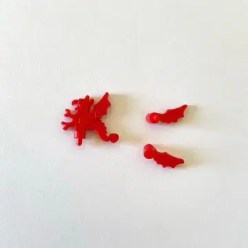 LEGO 깃털 장식 드래곤 빨간색 / 올드 레고 성 시리즈