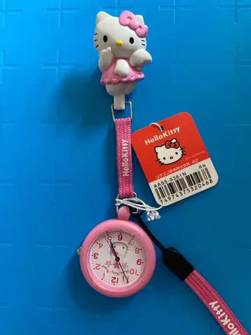 산리오 키티 간호사 시계 시티즌 시계 핑크 레트로