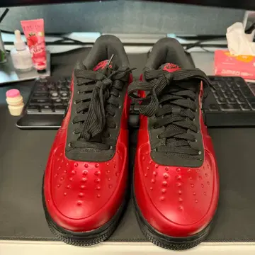 nike air force 1 foamposite pro cup gym red