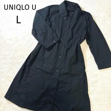UNIQLO U 유니클로 라이트 롱 코트 L 블랙 발수 경량