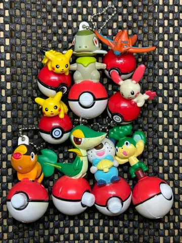 레어 포켓몬 공 모양 키링 오키아리가코보시 묶음 판매