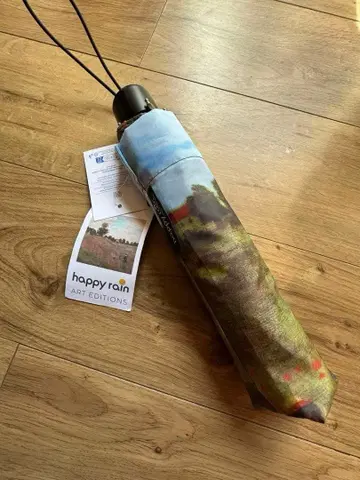 프랑스 기념품 접이식 우산 포피밭 새상품 지베르니 모네 회화