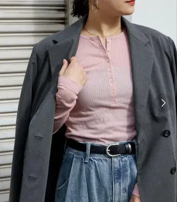 JOURNAL STANDARD 시어 골지 헨리넥 풀오버