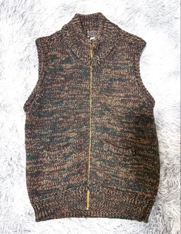 J.S.Homestead 저널 스탠다드 슬리브리스 니트 베스트 L