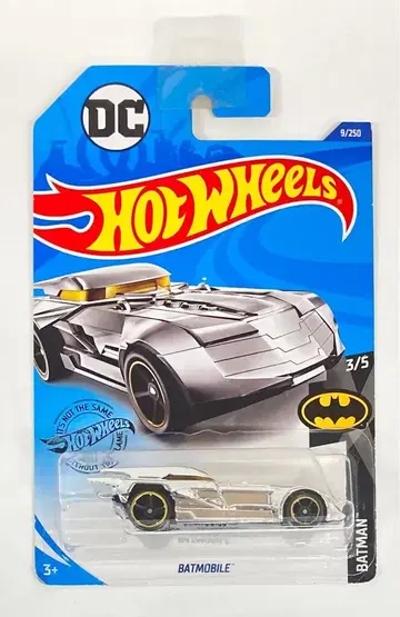 MATTEL 배트맨 3/5 핫휠 배트모빌 실버 9/250