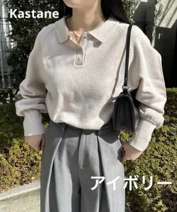 Kastane 커브 슬리브 폴로 니트