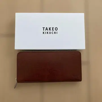 다케오 키쿠치 장지갑 브라운