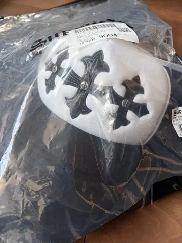 SUPPLIER Cross Leather Patch Mesh Cap