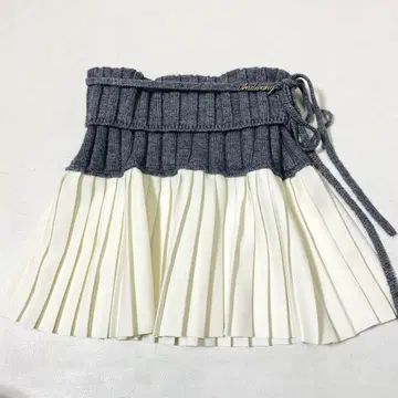 새상품급 ANDWANG 더블 레이어 스커트