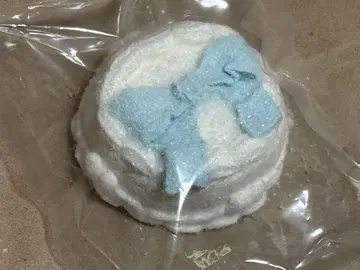 멍텅구리 봉투 분말 첨가 리본 케이크 블루