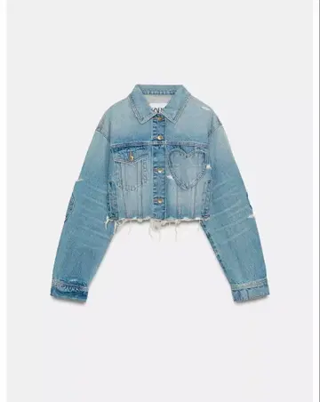 TRF 하트 데님 자켓 zara