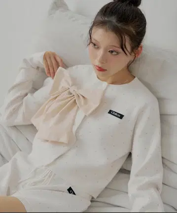 Chico 리본 컴팩트 니트 가디건