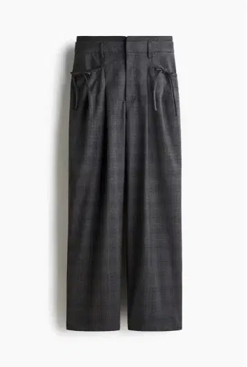 미사용 H&M 와이드 팬츠 글렌체크
