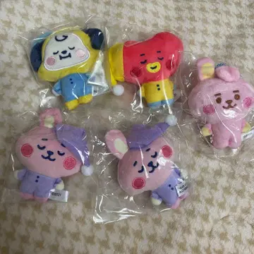 BT21 인형 마스코트 5개 세트