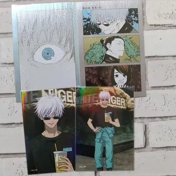 주술회전 표지 그림 엽서 고죠 사토루 점프샵