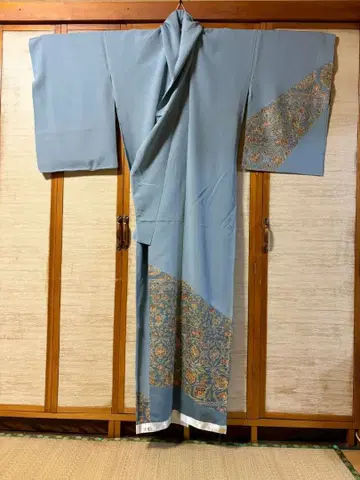 호몬기 소주 자수 파랑 바탕 가봉