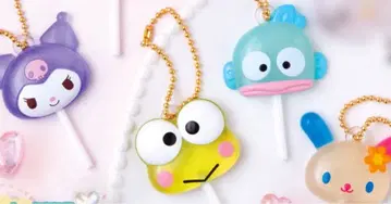 컬러풀 캔디 참 산리오 4종 세트