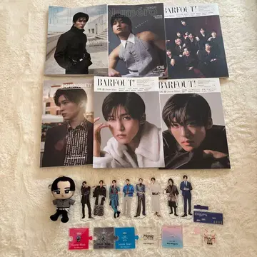 SnowMan 메구로 렌 표지 아크릴 스탠드 칠인형