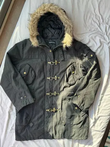 퍼 밀리터리 Y2K 파이어맨 코트