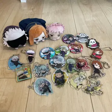 주술회전 봉제 인형, 캔뱃지, 키링 세트