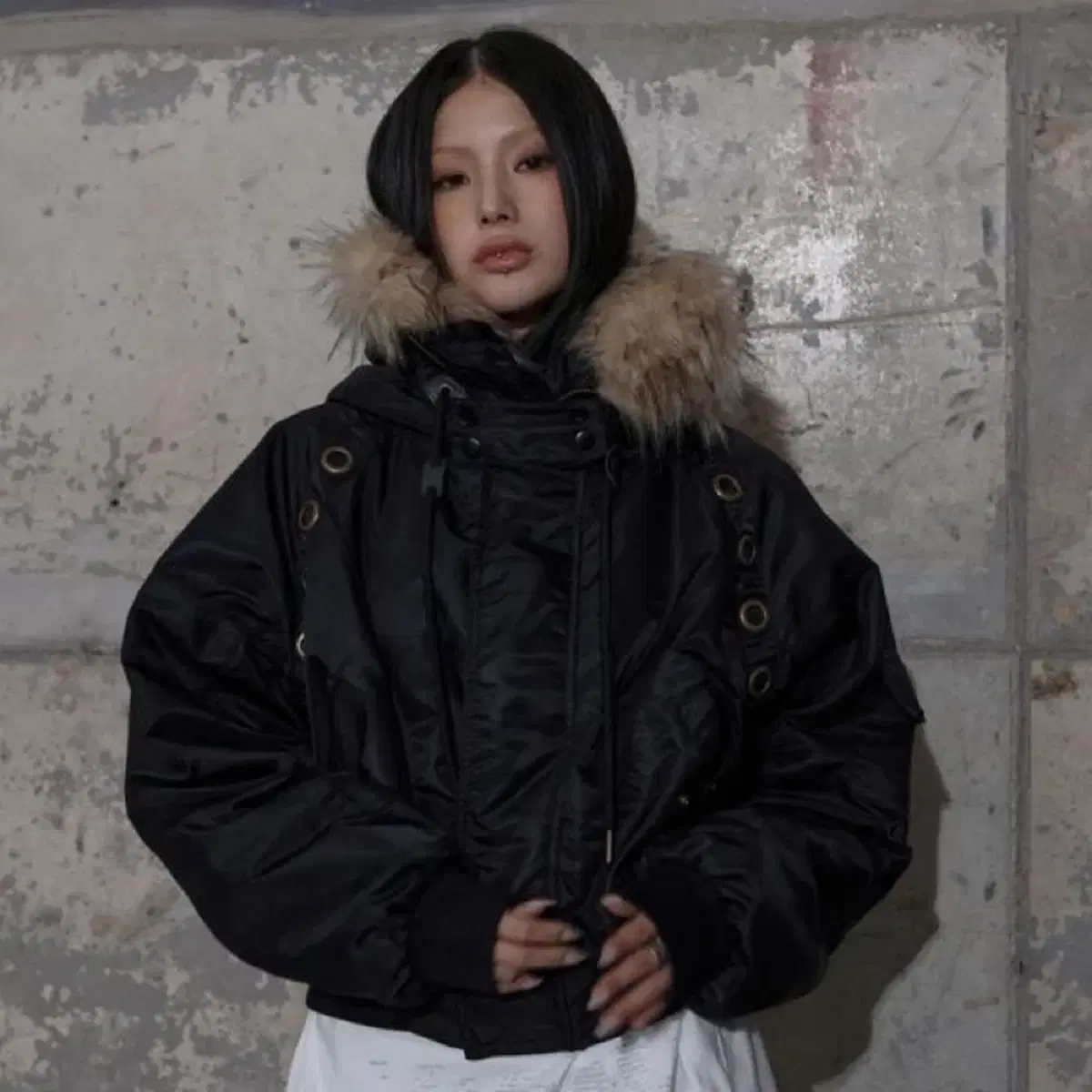 トップス FANCY CLUB /Loose Fur Hooded Zip-Up Fancy Club Fur Hooded Zip-up on Bunjang Global Site.