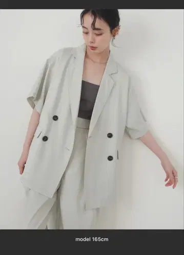 하프 슬리브 테일러 자켓