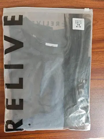 [ 미사용 새상품 ] 리라이브 셔츠 스포츠 반팔 블랙 M 사이즈 (정품)