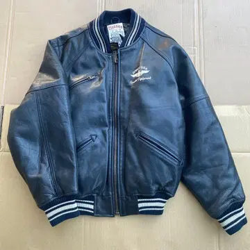 AVIREX CLASSICS 네이비 가죽 자켓 S USA 사이즈 새상품급
