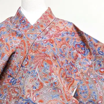 코몬 당화 당초 사라사 무늬 그라데이션 봉황 기모노 040k