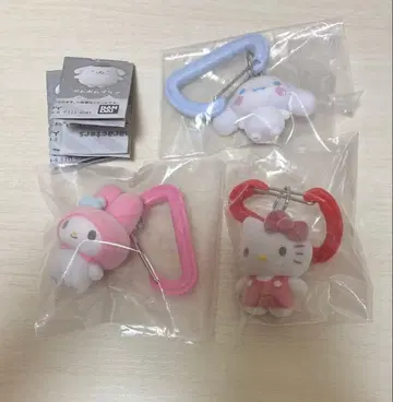 산리오 컬러풀 카라비너 마스코트 참 3종